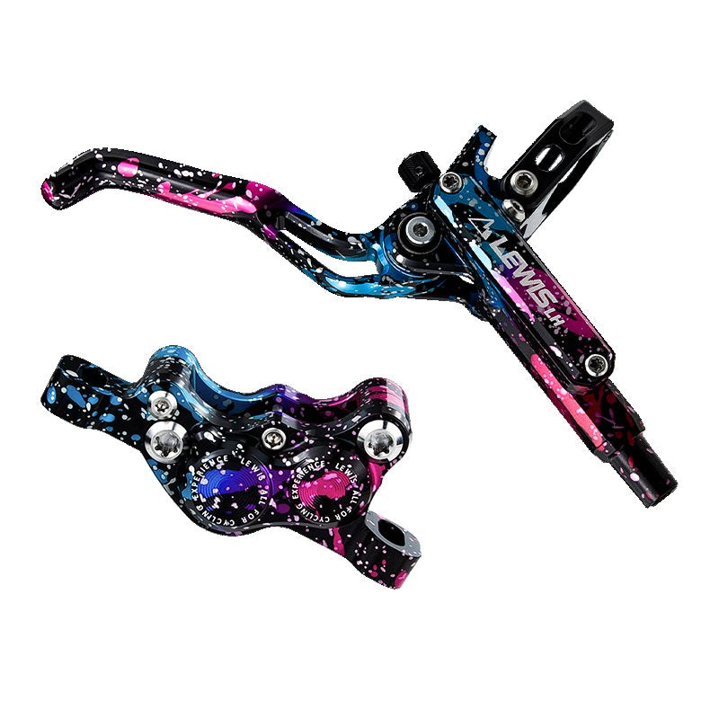 Lewis LH4 4 Piston Hydraulic Bicycle Disc Brake Kit