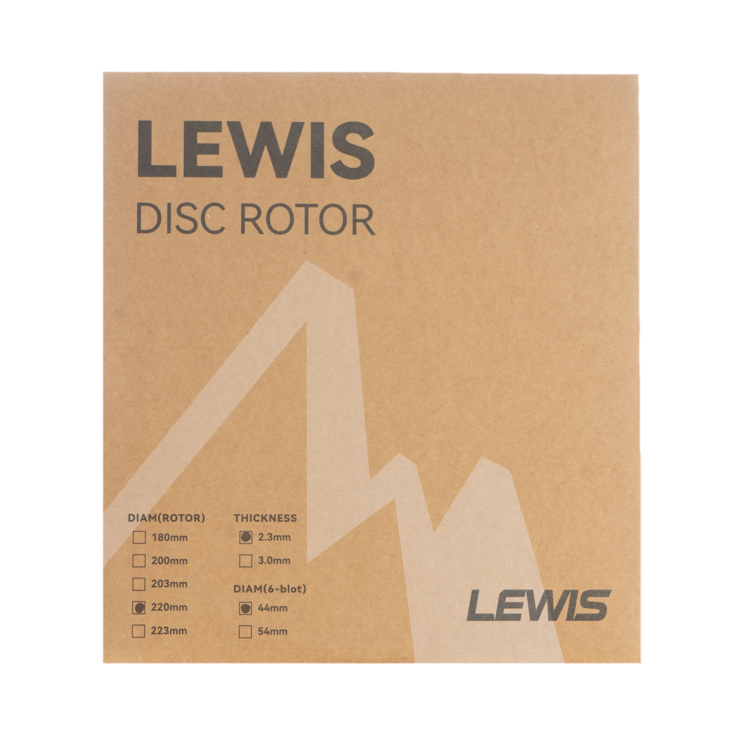Lewis 220mm 2.3mm Brake Disc Rotor