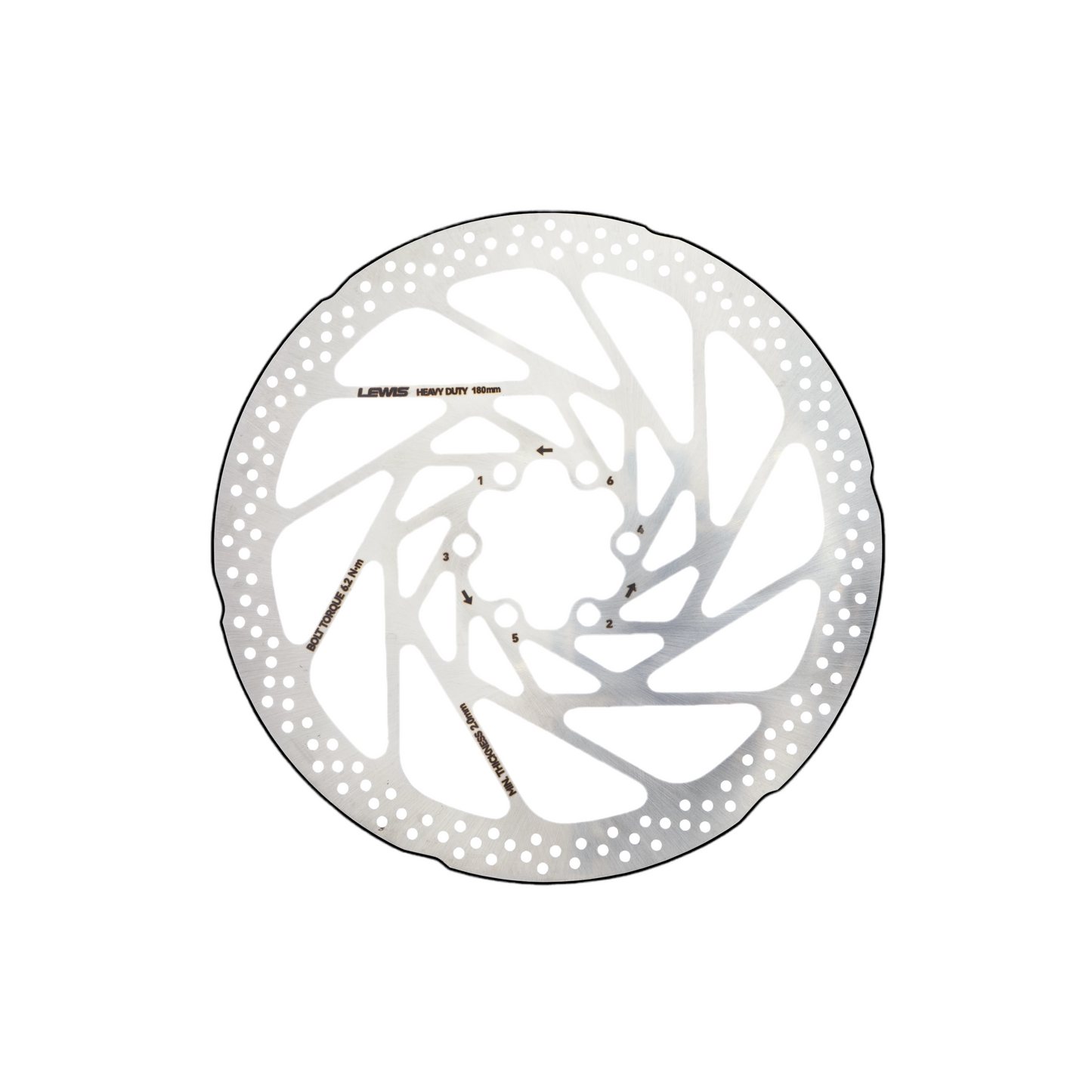 Lewis 180mm 2.3mm Brake Disc Rotor