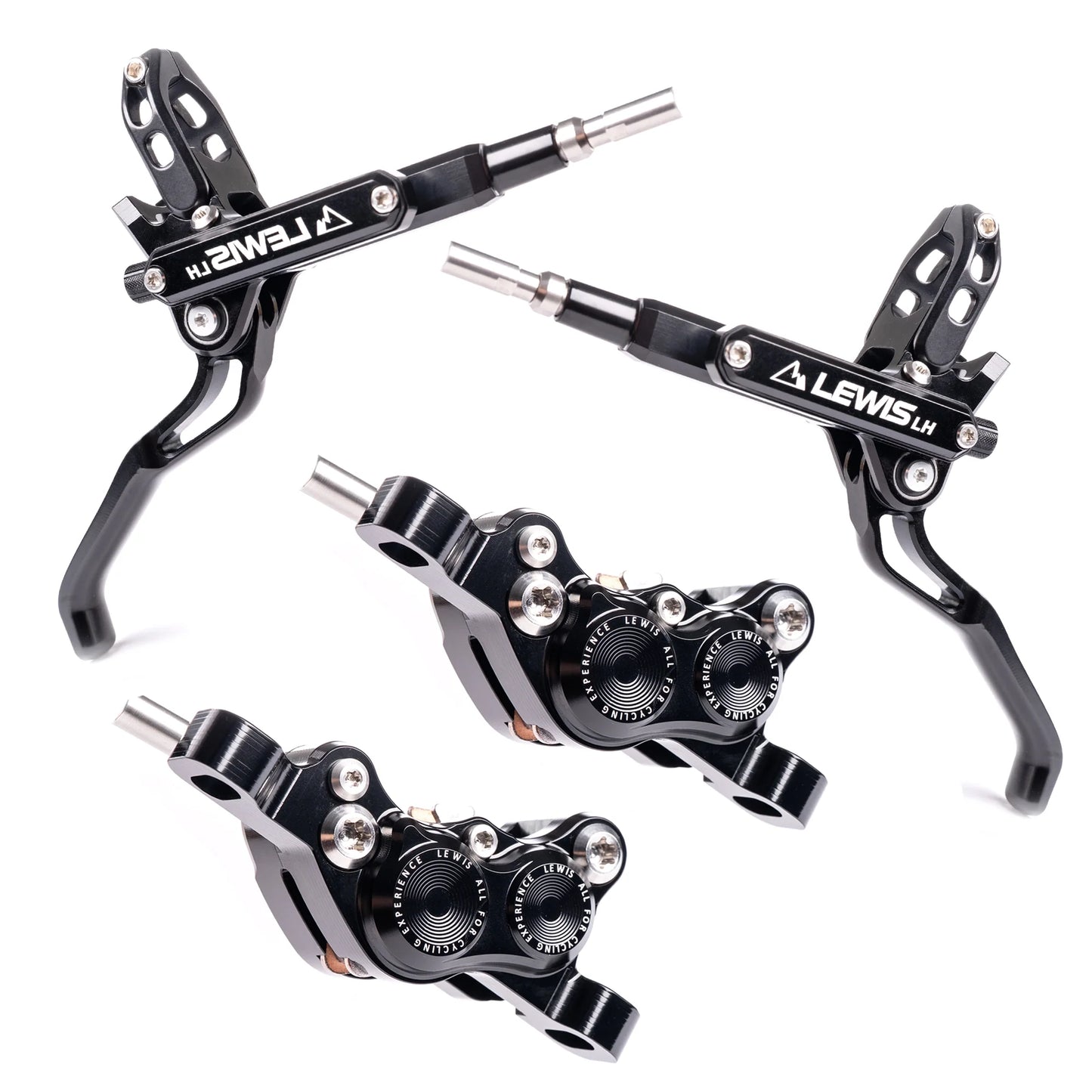 Lewis LH4 4 Piston Hydraulic Bicycle Disc Brake Kit