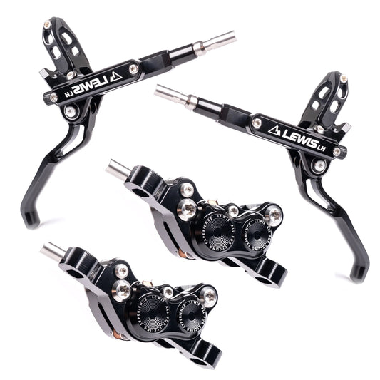 Lewis LH4 4 Piston Hydraulic Bicycle Disc Brake Kit