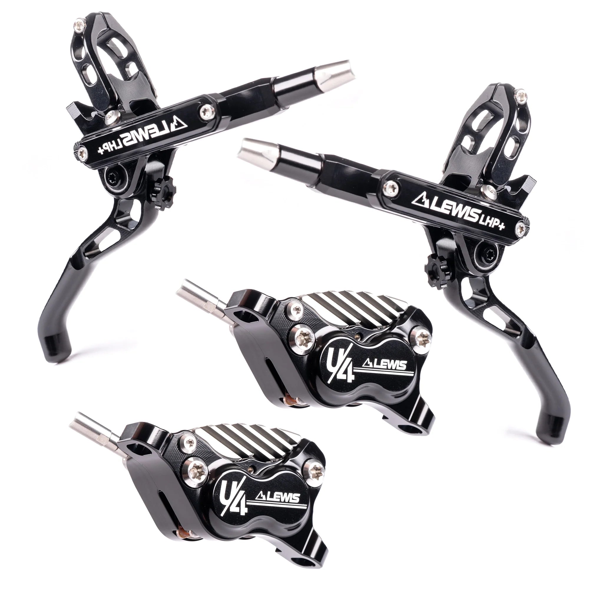 Lewis LHP-U4 4 Piston Hydraulic Bicycle Disc Brake Kit – Lewis Bike ...