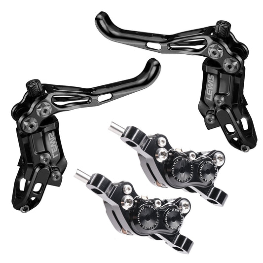 Lewis LV4 4 Piston Hydraulic Bicycle Disc Brake Kit