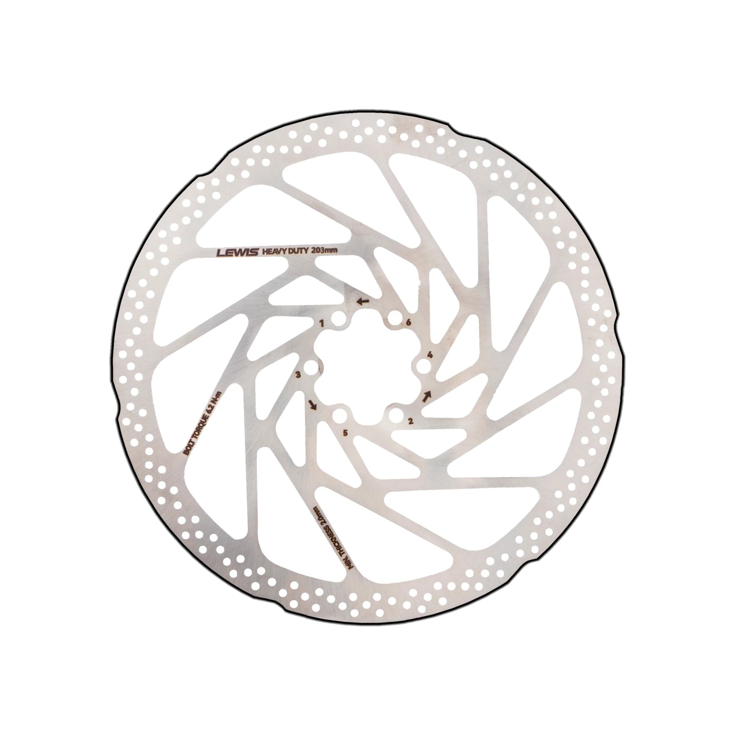 Lewis 203mm 2.3mm Brake Disc Rotor
