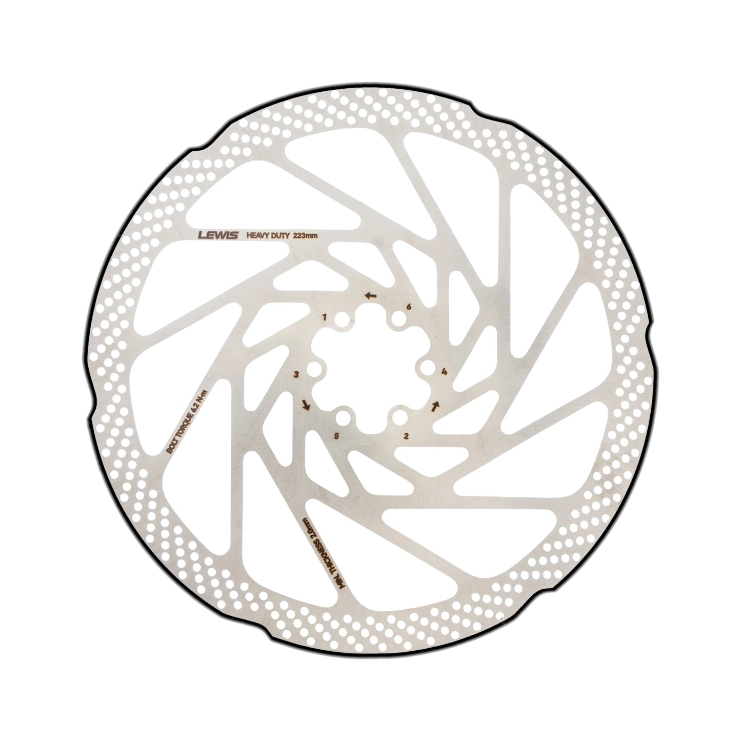 Lewis 223mm 2.3mm Brake Disc Rotor